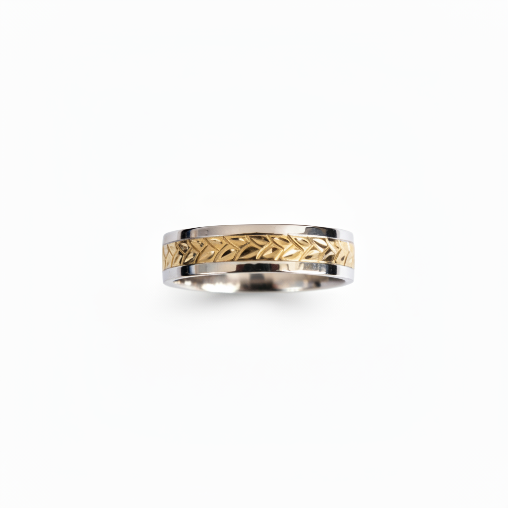 Wheat leaf ring with more white space