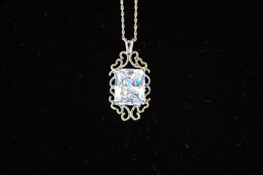Sterling Silver Vintage Lace Pendant