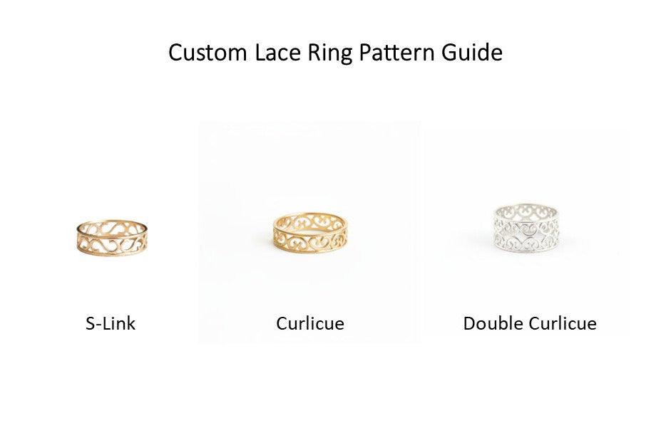 Custom Lace Ring Band - Deposit Only