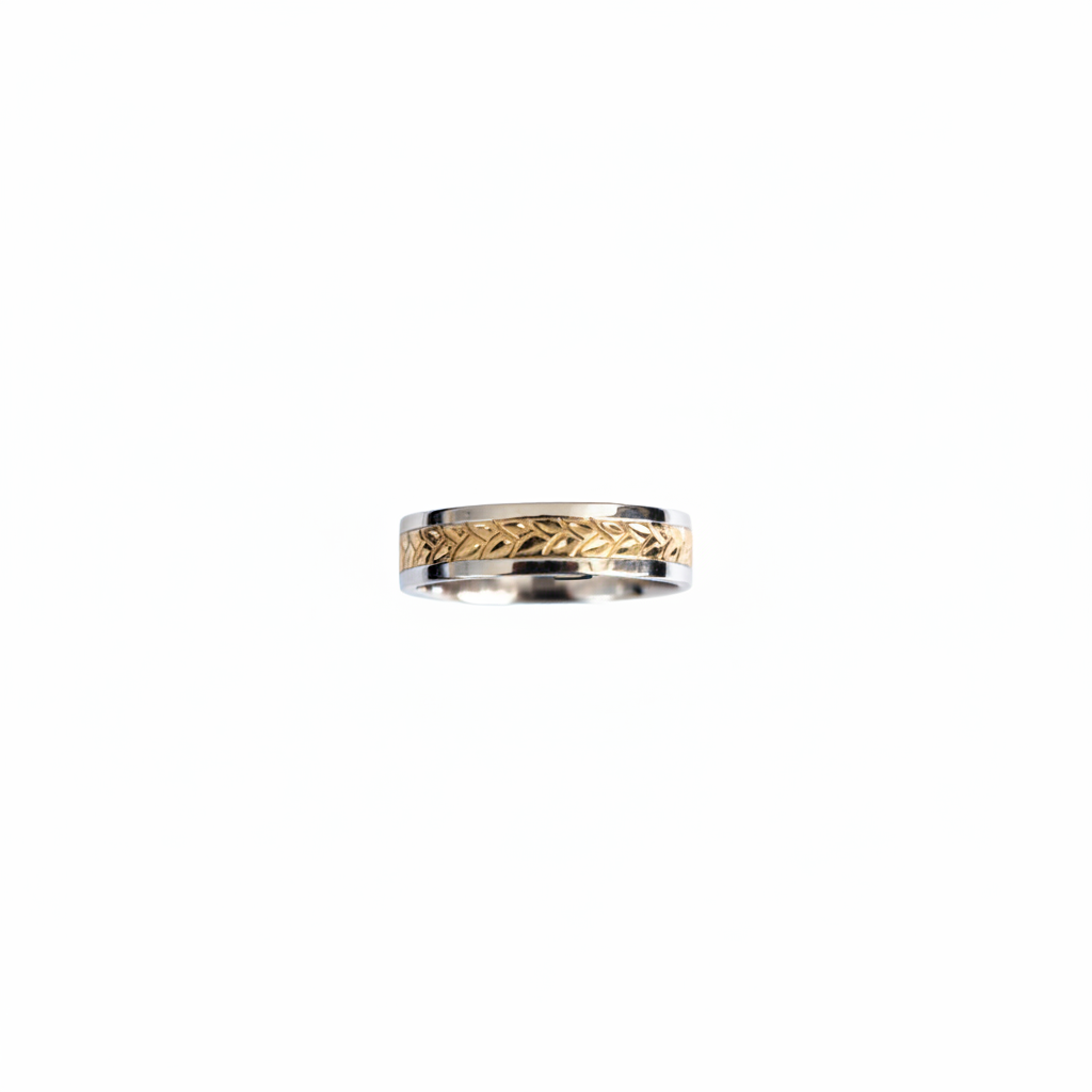 Wheat leaf ring zoomed and centered without dark reflection